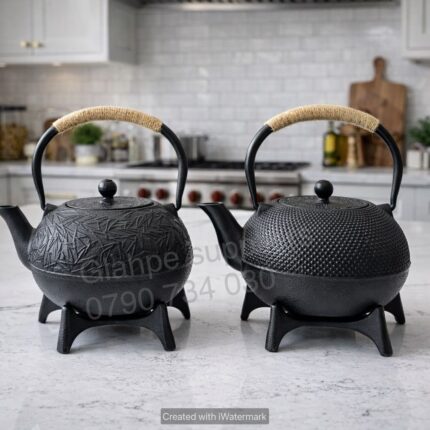 Cast Iron Tea Pot With Infuser and Coaster.