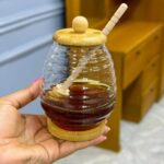 Honey Cannister Container Lid And Stirring Rod