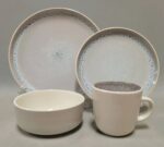 24pcs Reactive Glazed Ceramic Dinner Set
