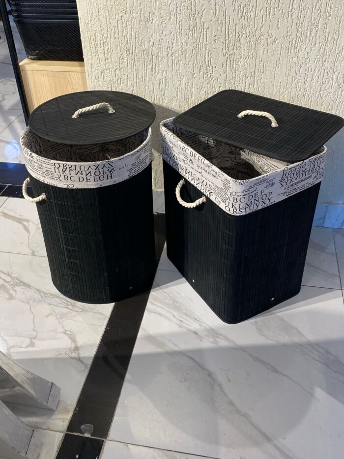 Eco-friendly Foldable Bamboo Laundry Basket