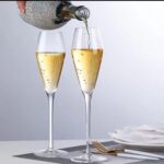 Elegant Tulip Crystal Champagne Glass