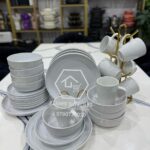 32pc Ceramic White Dinner Set