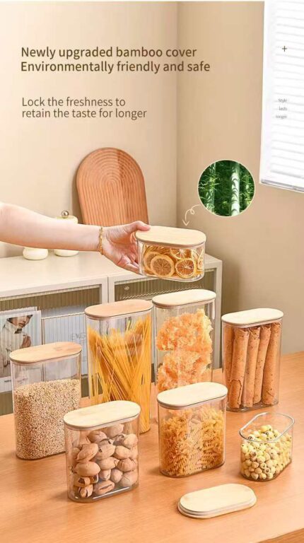 4pcs set acrylic storage containers
