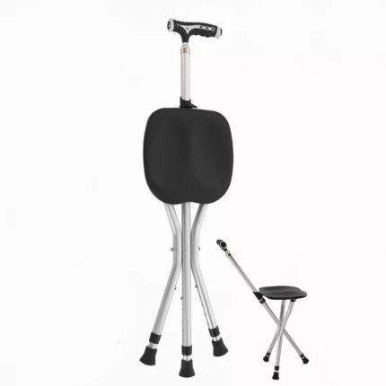2 in 1 Elderly Walking Stick/Stool