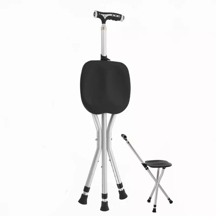 2 in 1 Elderly Walking Stick/Stool