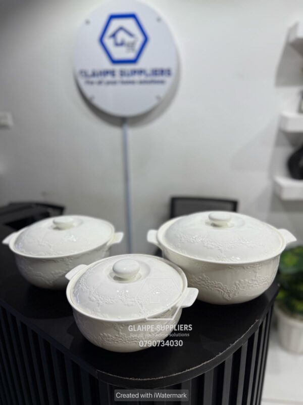 White Ceramic Serving Bowls