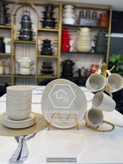 16pcs Cream White Dinner Set
