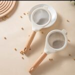 Wooden Handle Stainless Steel Mesh Sieve