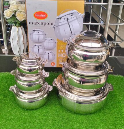 6 Pcs Signature Stainless Hotpots