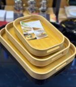 3pcs Multi-functional Bamboo Trays