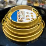 3pcs Round Multi-functional Bamboo Trays