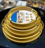 3pcs Round Multi-functional Bamboo Trays