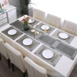 Grey PVC Placemats With Table Runner