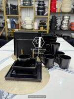 European Style Black Dinner Set