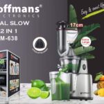 Hoffmans Vertical Slow Juicer 2-in-1 – Model HM-638