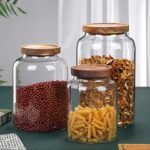Borosilicate Glass Storage Jar With Acacia Lid