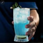 Unique Striped Fish-like Aesthetic Highball Glass