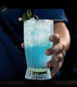 Unique Striped Fish-like Aesthetic Highball Glass