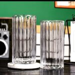 Wide Ribbed Aesthetic Highball Crystal Glassware