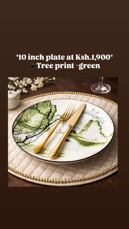 Elegant Landscape Ceramic Dinner Plate