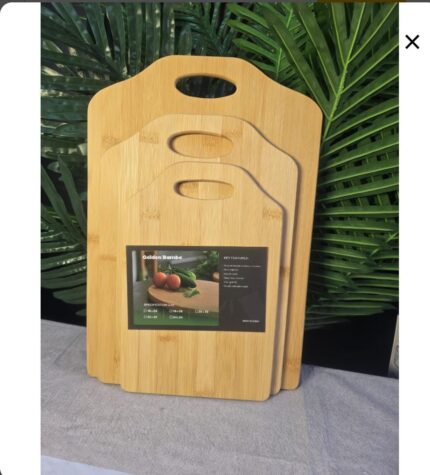 Golden Bamboo Cutting Board Set