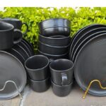 Matte Black Dinnerware Set-24pcs