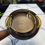 Premium Wooden Tray Set with Gold Handles