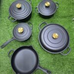 5-Piece Raw Cast Iron Cookware Set