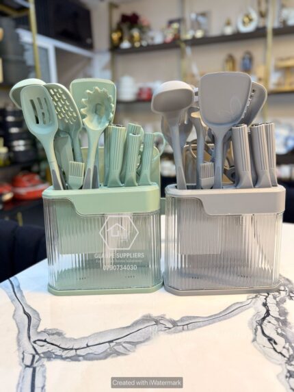 17 pieces silicone utensils set