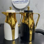 Elegant Gold Accent Thermal Flask