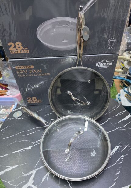 Stainless Steel Frying Pan with Lid