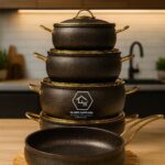 Amberray Brown USFE Granite Cookware Set