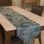 Classy table runner with Picasso art