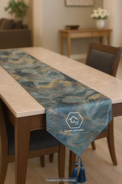 Classy table runner with Picasso art