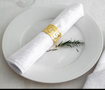 Gold elegant napkin holder rings