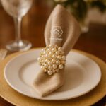 Pearl napkin holder rings