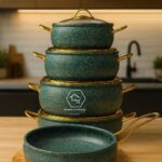 Amberray Granite coated cookware