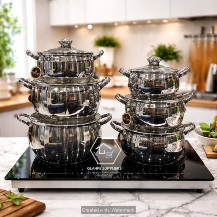 Edenberg stainless steel cookware set apple design EB 4038