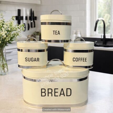 Bread bin with silver linings