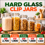 Glass storage clip  jars