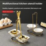 Double serving spoon holder