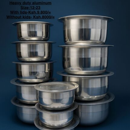 12pcs heavy duty aluminium cookware set