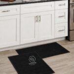 Black 2pc kitchen mats