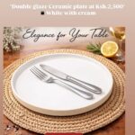 Double glaze dinner plate