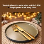 Double glaze dinner plate