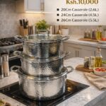 6pcs Uakeen stainless steel cookware set