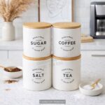 Ceramic cannister set 4pcs