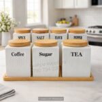 7pcs ceramic  cannister set