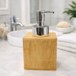 Bamboo soap dispenser