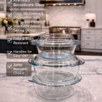 3pcs glass containers with lids